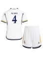 Real Madrid David Alaba #4 Replika Hemmakläder Barn 2023-24 Kortärmad (+ byxor)